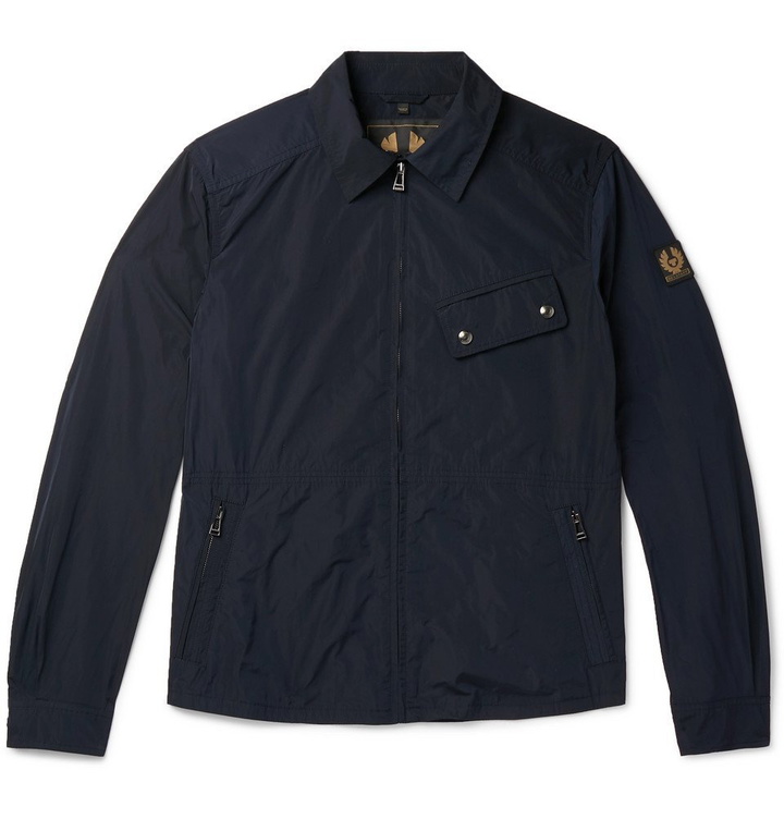 Photo: Belstaff - Camber Garment-Dyed Shell Jacket - Navy