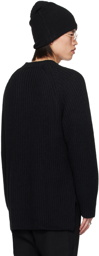 DEVOA Black Raglan Sweater