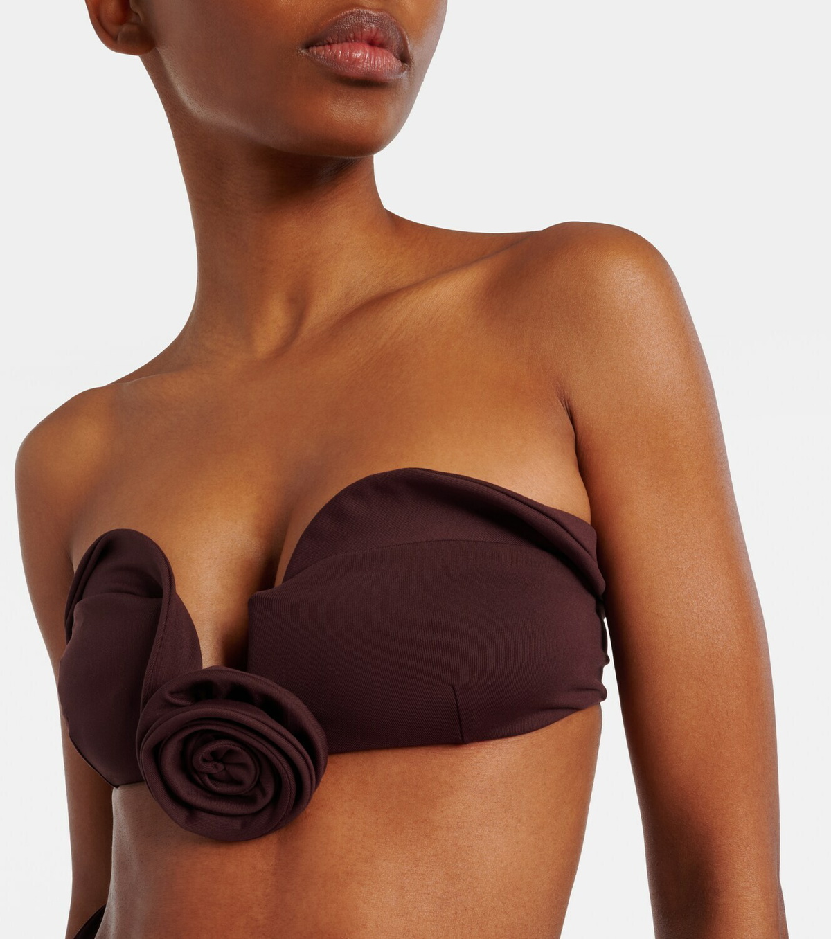 Magda Butrym Floral-appliqué bikini top