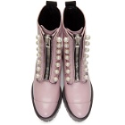 3.1 Phillip Lim Pink Pearl Lug Hayett Boots
