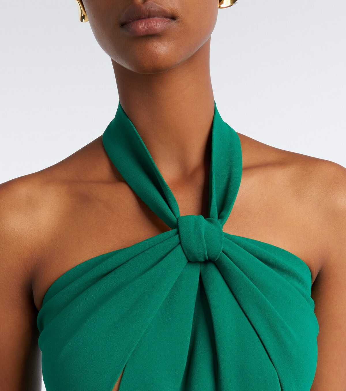 Elie Saab Crêpe halterneck gown