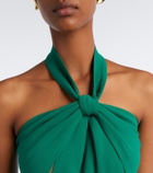Elie Saab Crêpe halterneck gown