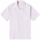 Portuguese Flannel Men's Pique Vacation Shirt in Lavender