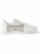 Givenchy - City Sport Logo-Print Leather Sneakers - White