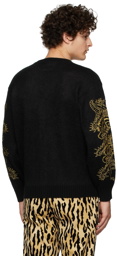 WACKO MARIA Black Tim Lehi Edition Mohair Cardigan