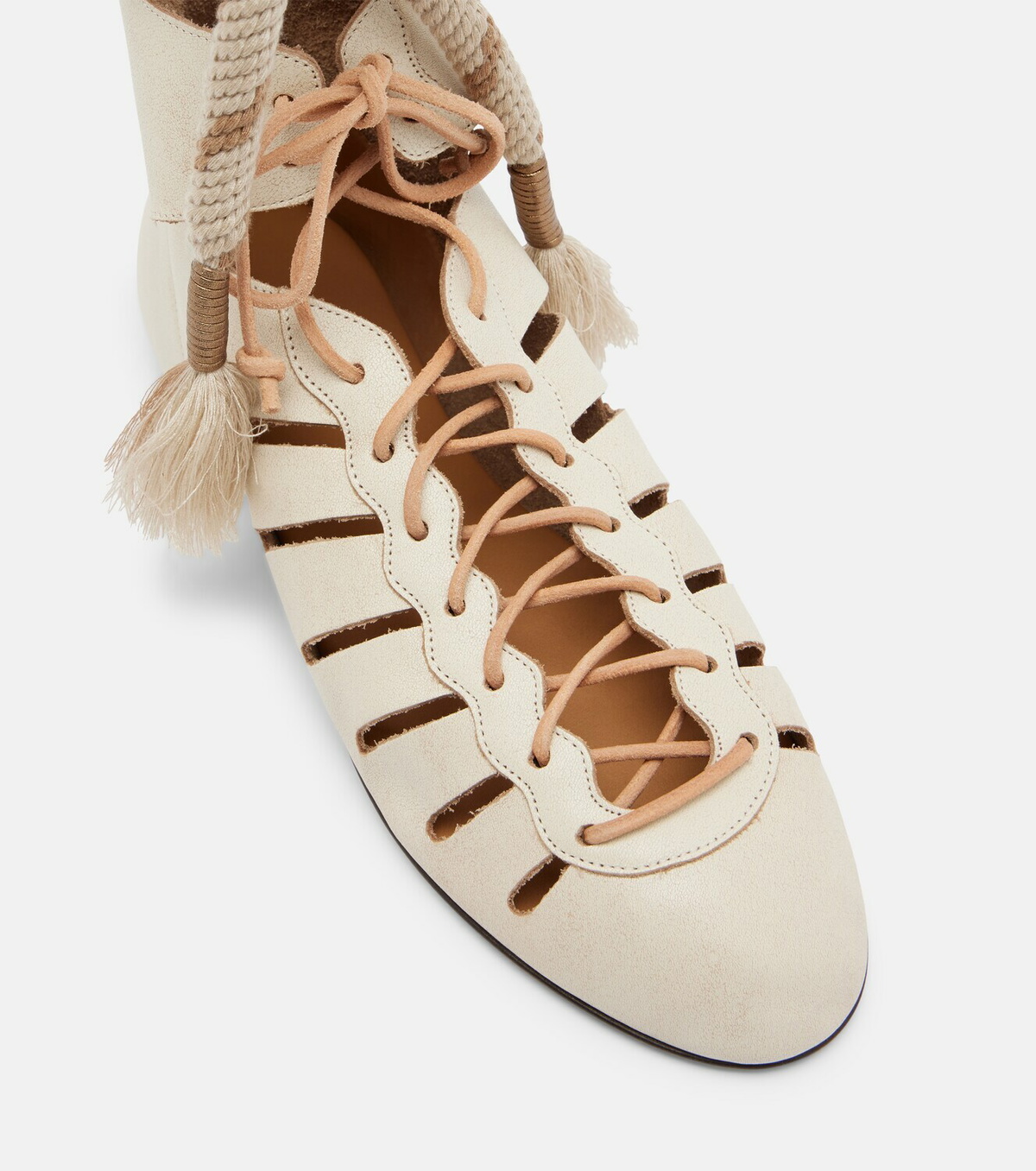 Isabel Marant Liade leather lace-up ankle boots