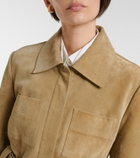 Tory Burch Belted suede jacket