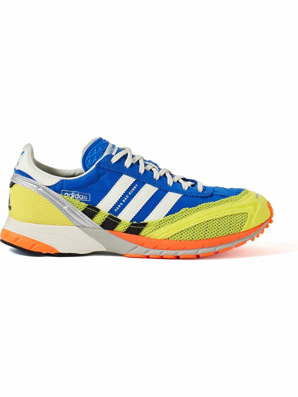 adidas Originals - Bad Bunny adiZero SL 72 Suede and Mesh-Trimmed Shell and Leather  Sneakers - Blue adidas Originals