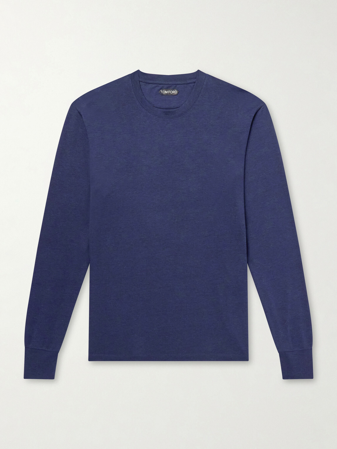 TOM FORD - Lyocell and Cotton-Blend Jersey T-Shirt - Blue