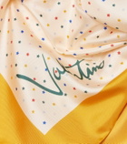 Valentino Polka-dot silk twill scarf