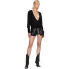 Rick Owens Black Tower Extreme V-Neck Sweater