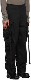 Julius Black Gas Mask Cargo Pants