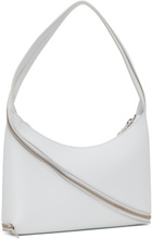 Coperni White Zip Baguette Bag