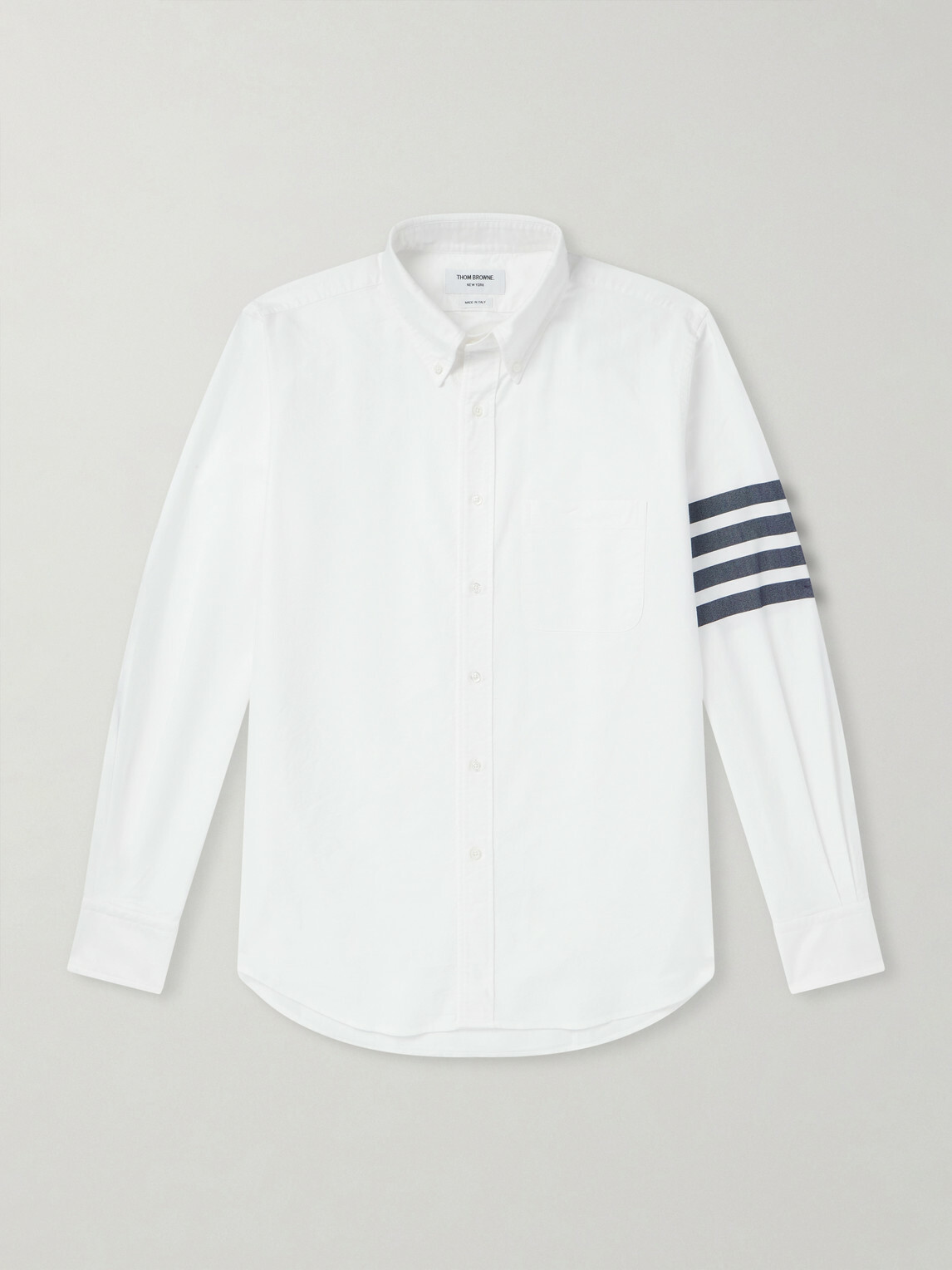 Thom Browne - Striped Cotton Shirt - White