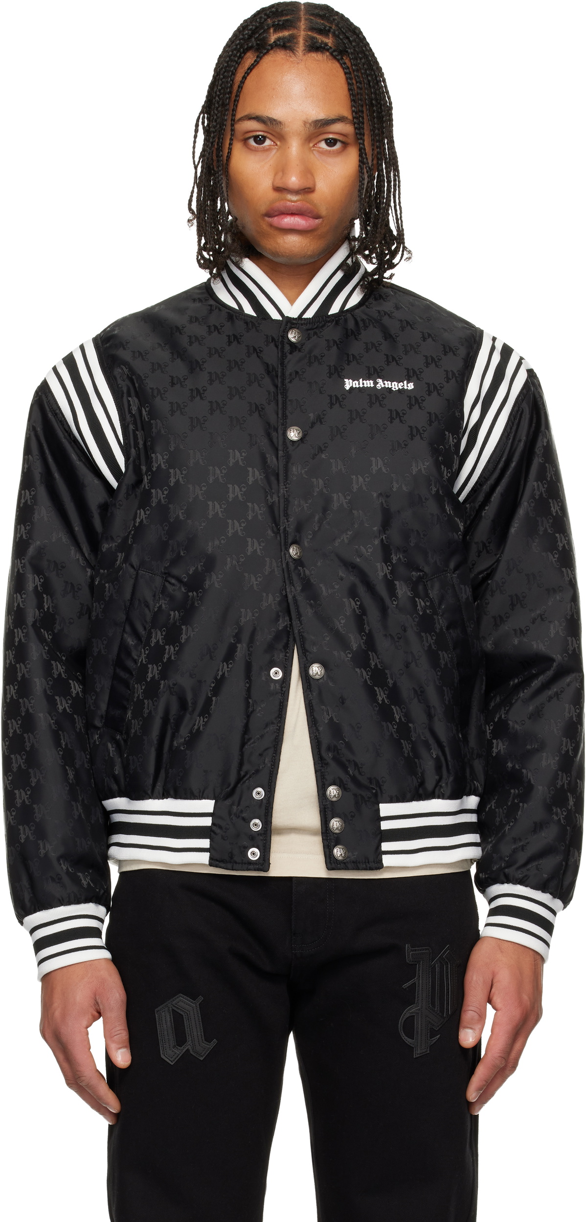 NO/FAITH STUDIOS Brown Hood Bomber Jacket