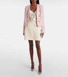 Giambattista Valli High-rise wool-blend tweed miniskirt