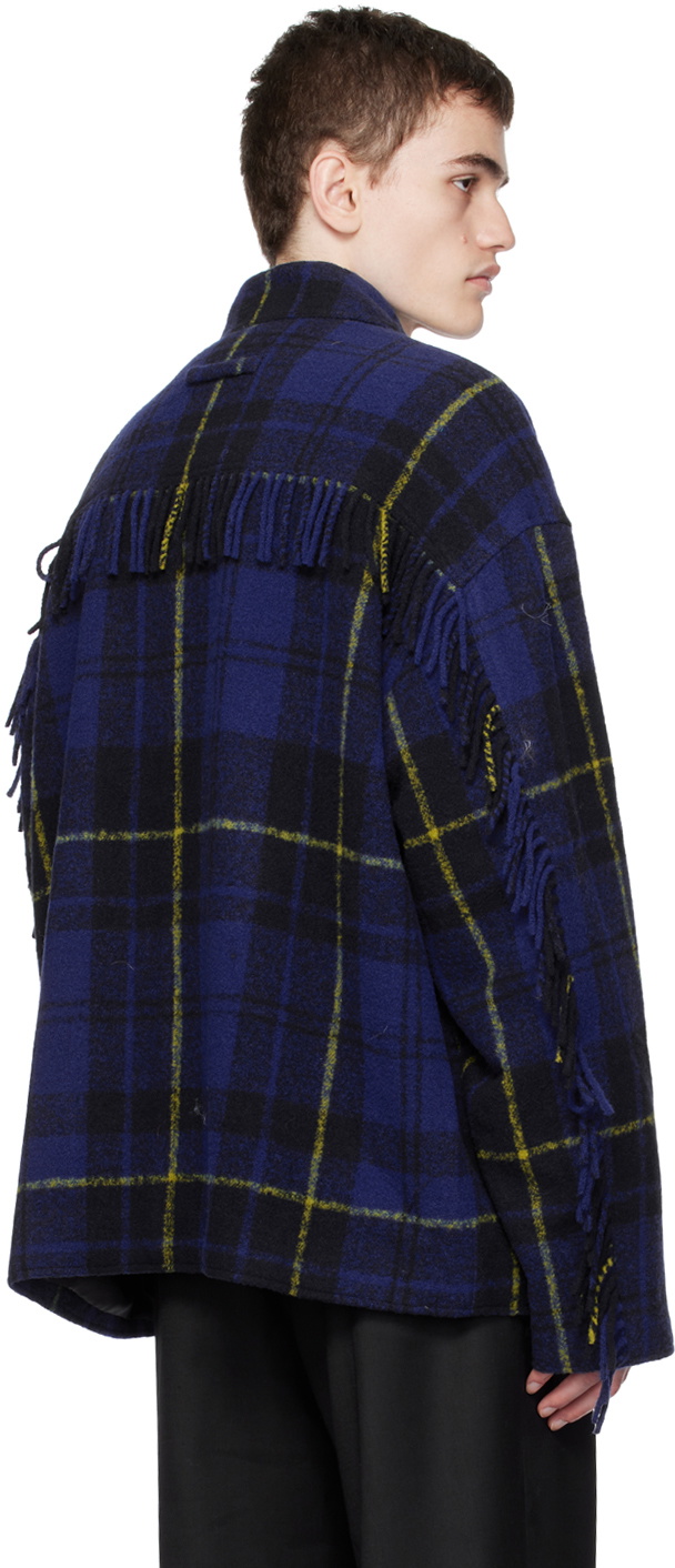 lesugiatelier Blue Fringe Shirt