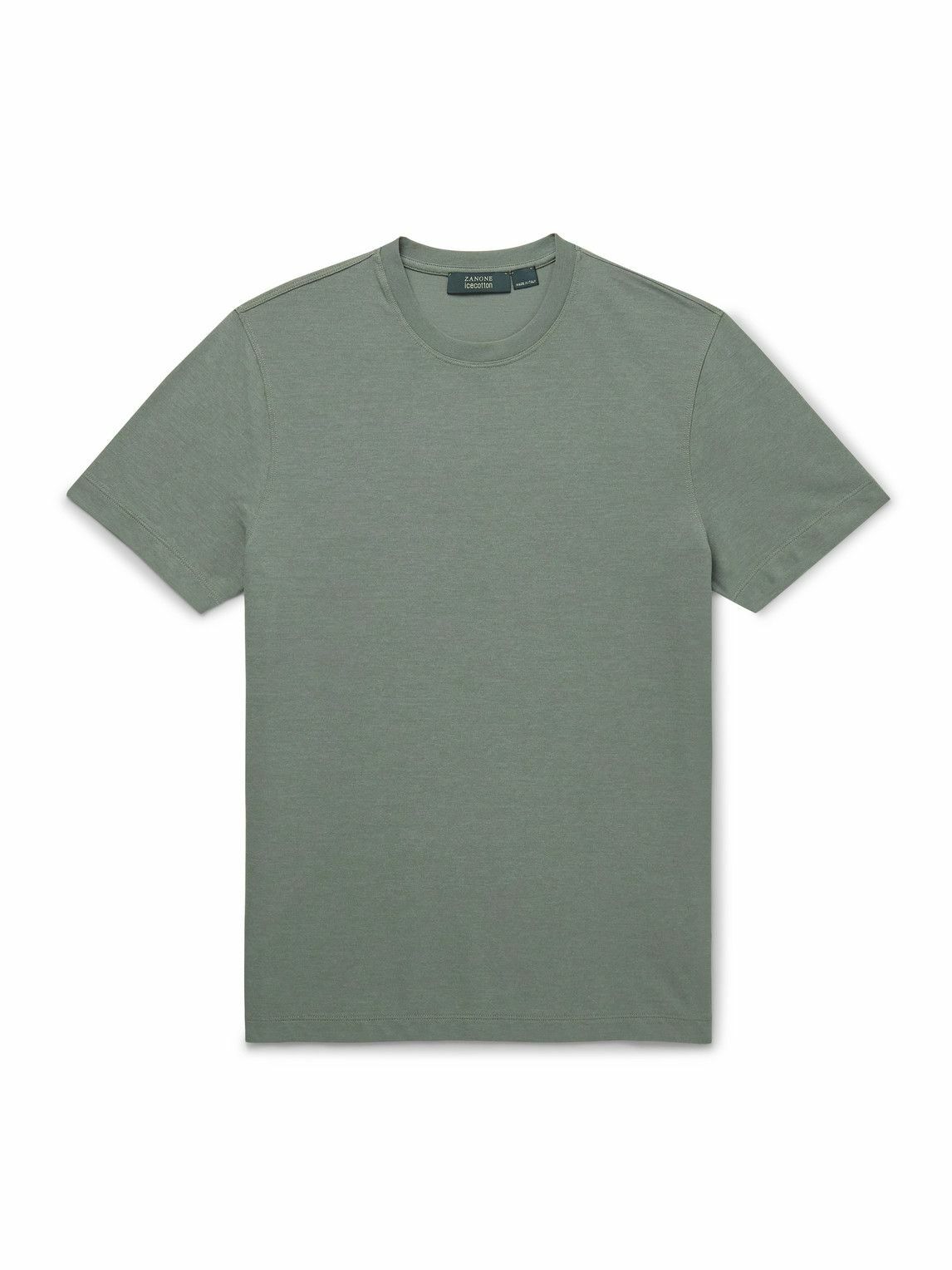 Incotex - Cotton-Jersey T-Shirt - Green