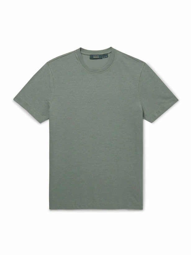 Photo: Incotex - Cotton-Jersey T-Shirt - Green