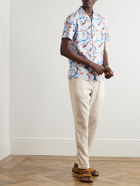 Orlebar Brown - Hibbert Camp-Collar Printed Voile Shirt - White