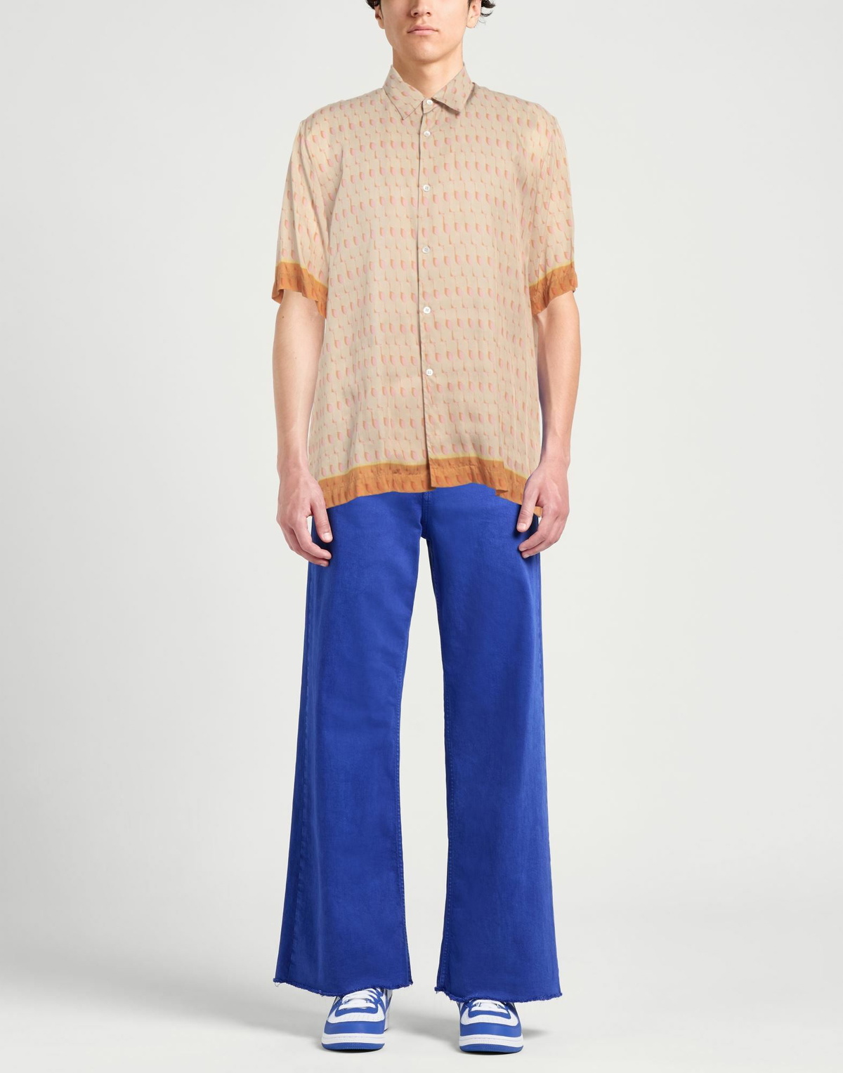 Dries Van Noten Mens Shirt in Beige