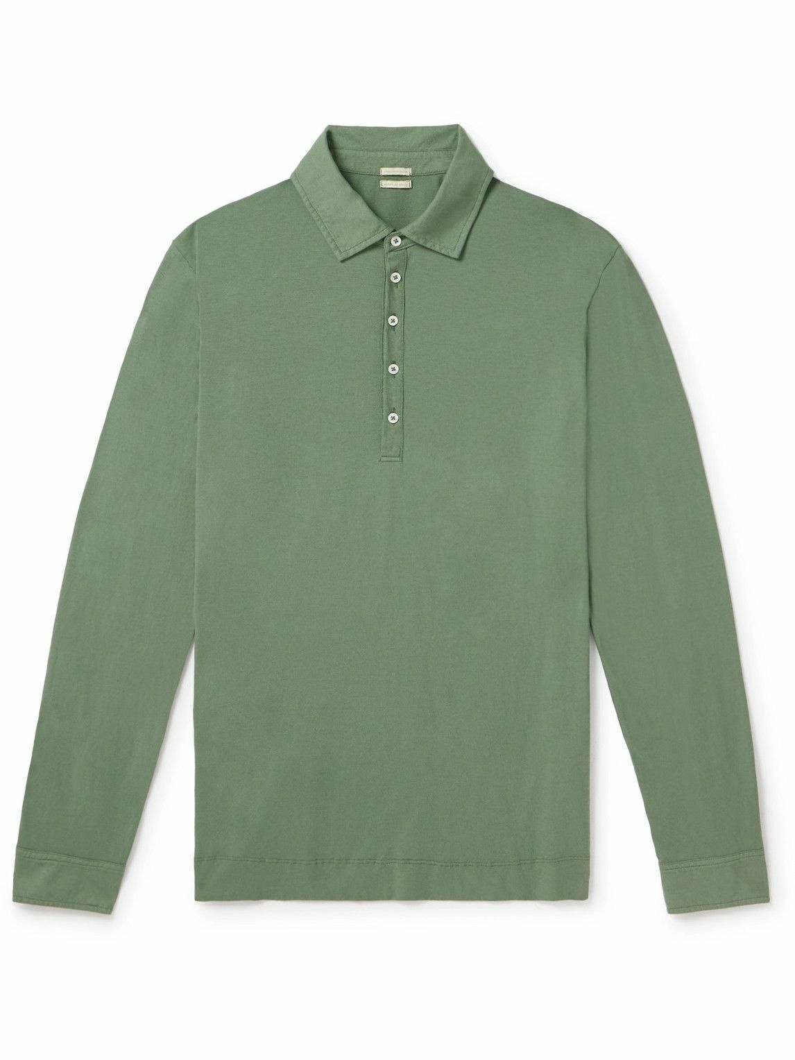 Photo: Massimo Alba - Ischia Cotton-Jersey Polo Shirt - Green