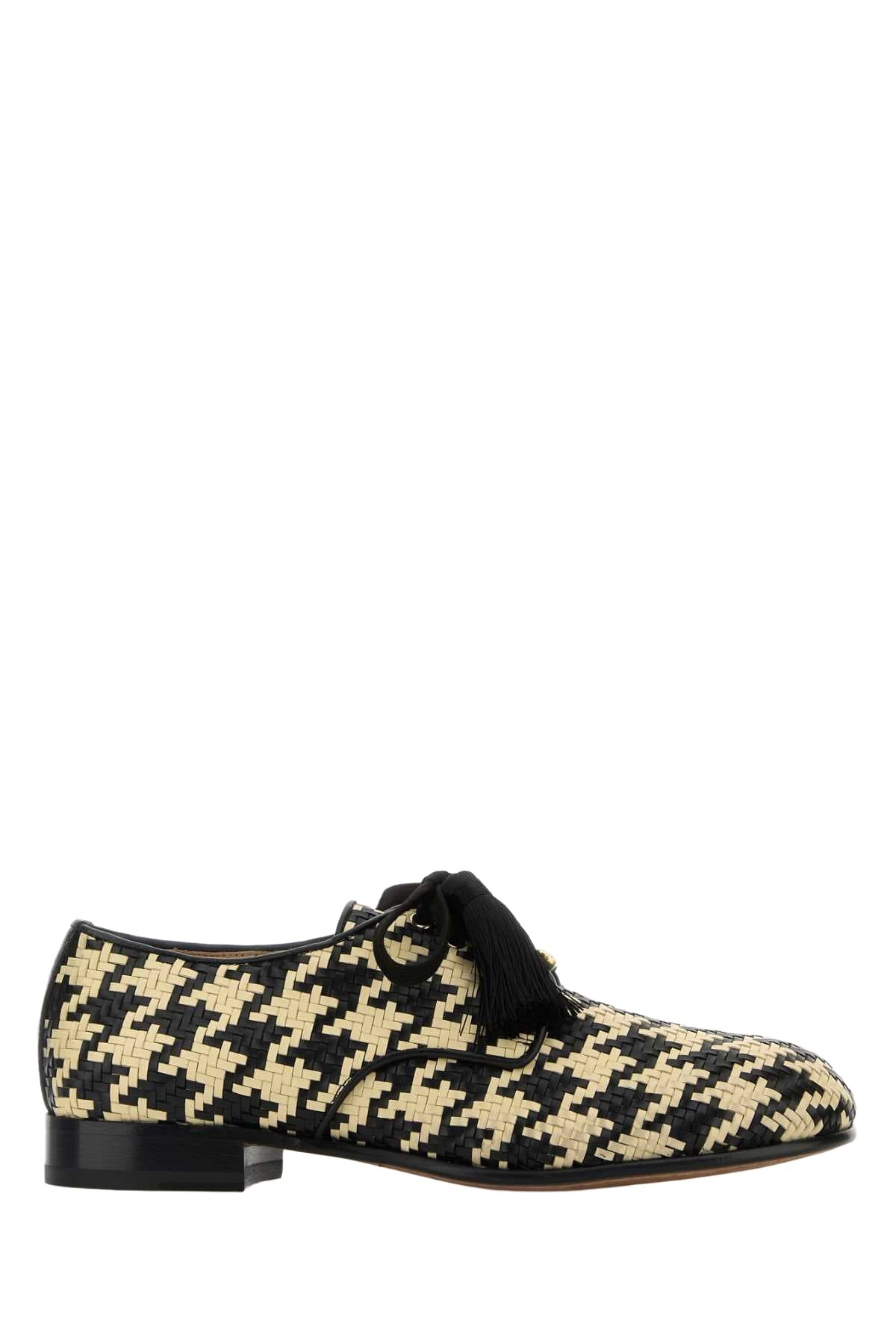 Valentino Garavani Two-tone Leather Vlogo Signature Lace-up