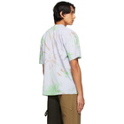 Online Ceramics Green Tie-Dye Barn Connection T-Shirt