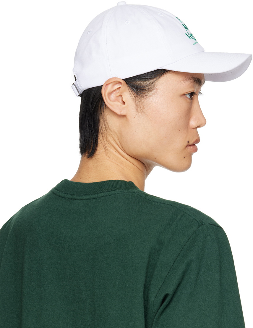 Sporty & Rich White 'Eat More Veggies' Cap