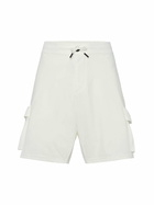 MC2 Saint Barth Off-white Technic Fabric Bermuda Shorts Deck