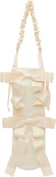 Gohar World Off-White Baguette Bag