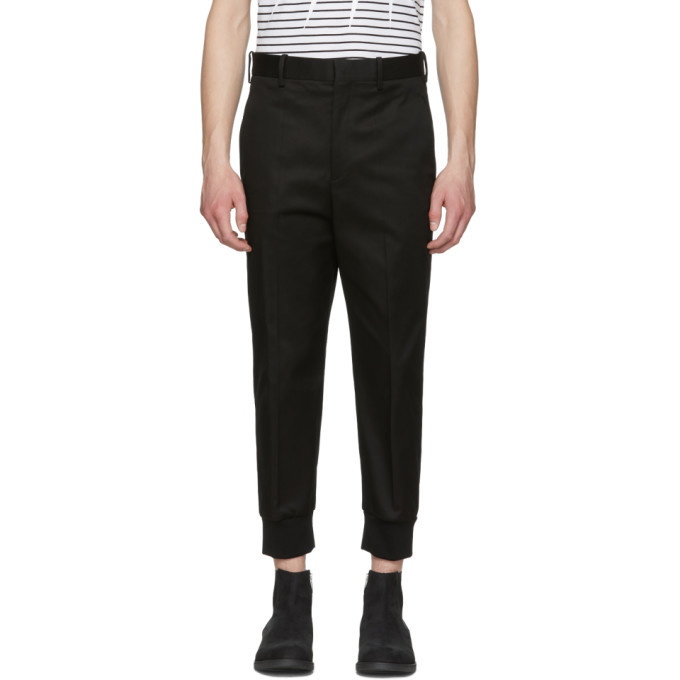 Photo: Neil Barrett Black Gabardine Drop Trousers