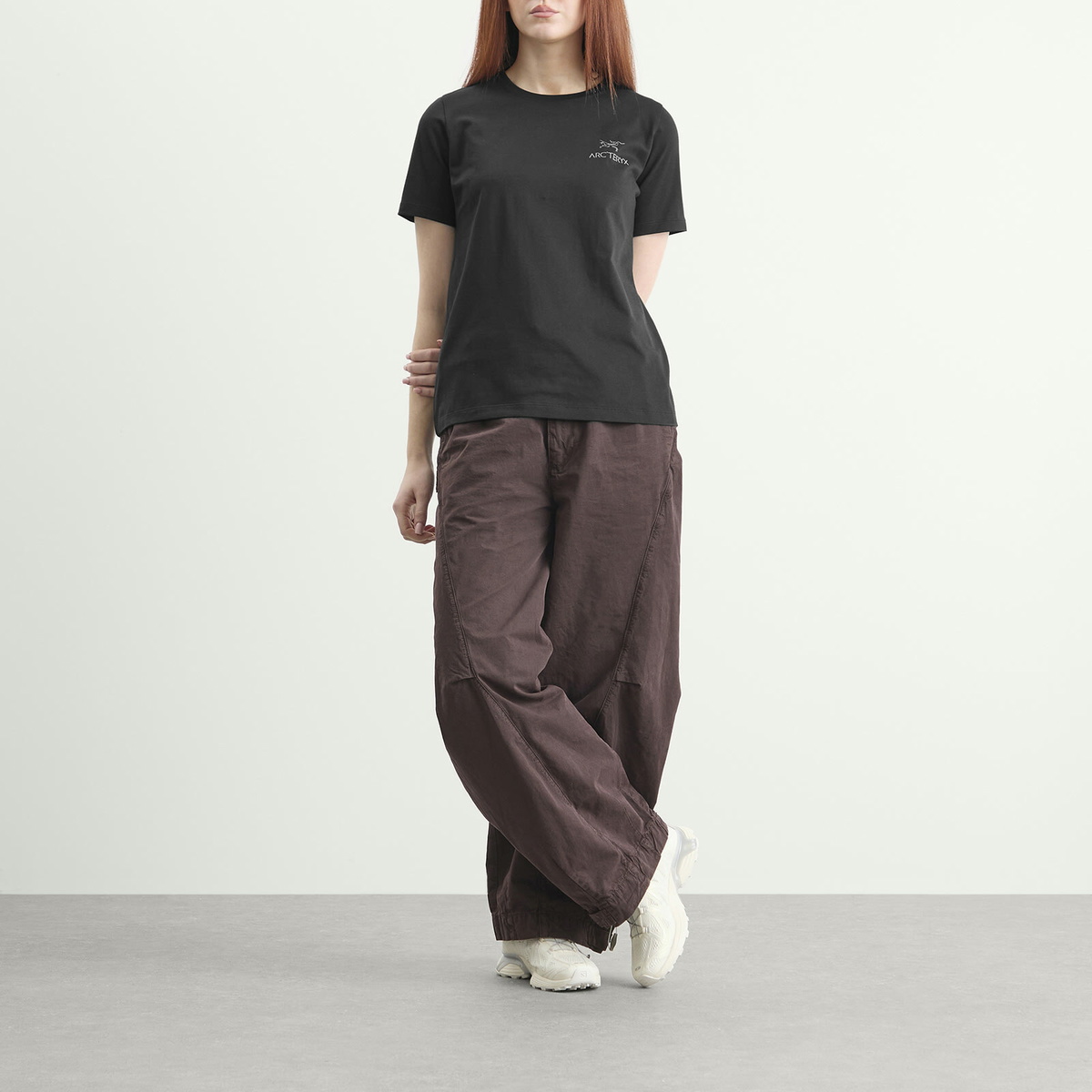 Arc'teryx Women's Kragg SL Cotton Emblem Crew SS W in Black