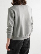 Remi Relief - Flocked Cotton-Jersey Sweatshirt - Gray