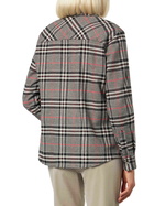 MC2 Saint Barth Woman Velvet Overshirt With Prince Of Wales Print