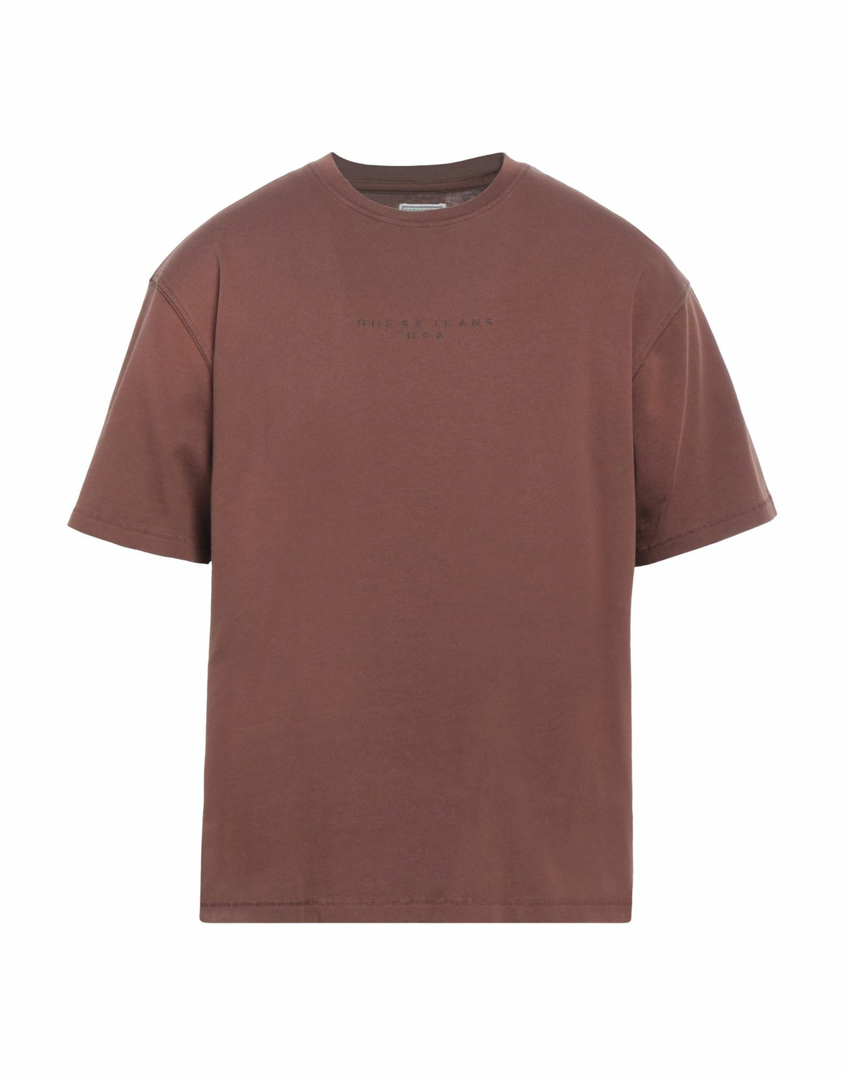Guess Mens T-shirt in Brown