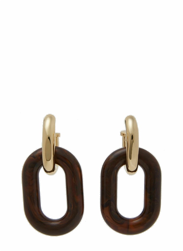 Photo: XL Chain Link Earrings in Gold