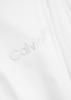 Calvin Klein Logo-embroidered Cotton T-shirt White