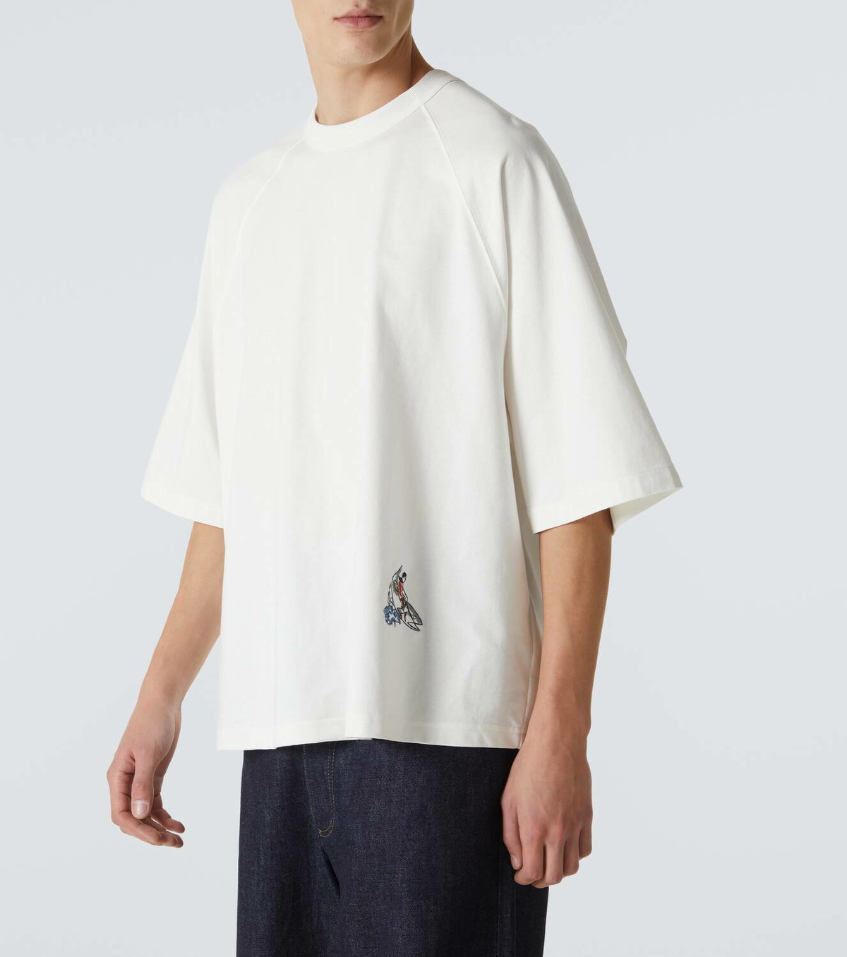 Bottega Veneta Embroidered cotton jersey T-shirt Bottega Veneta Bottega Veneta Embroidered cotton jersey T-shirt Bottega Veneta