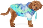 little beast Blue & Green Fleece Tie-Dye It's Groovy Baby Hoodie