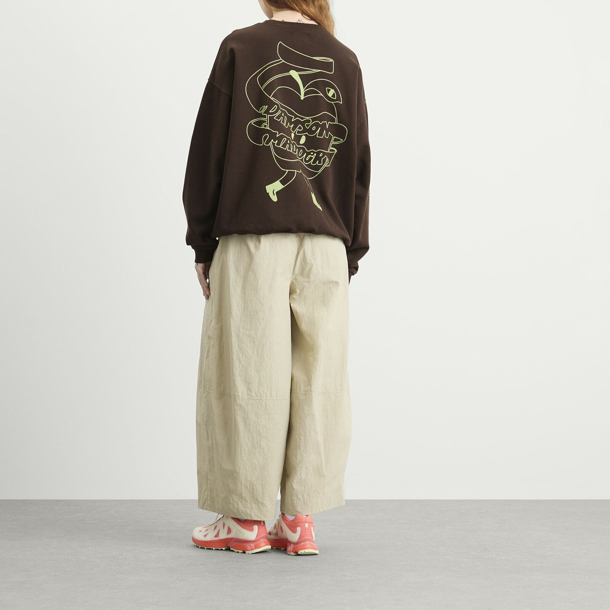 Damson Madder Women's Apple Peel Sweatshirt in Brown