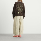 Damson Madder Women's Apple Peel Sweatshirt in Brown