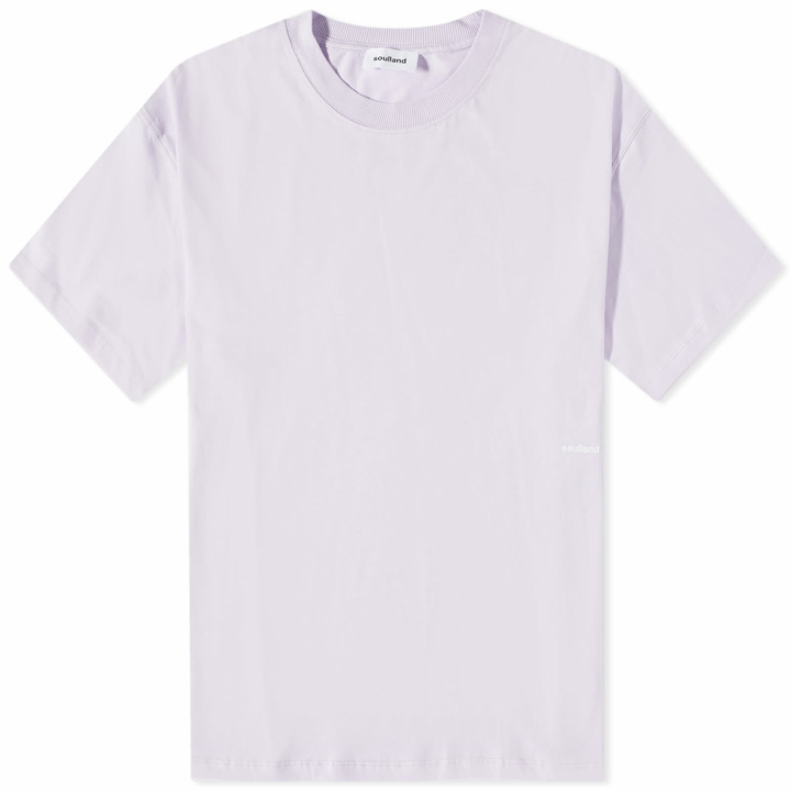 Photo: Soulland Men's Ash T-Shirt in Pastel Lilac