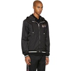 Dolce and Gabbana Black Hooded Zip Jacket