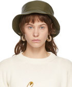LOEWE Khaki Leather Fisherman Hat