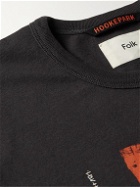 Folk - Printed Cotton-Jersey T-Shirt - Gray