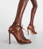 Tom Ford Angelica 105 snake-effect leather sandals