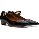 SHUSHU/TONG Black Low-Heel Mary Jane Heels