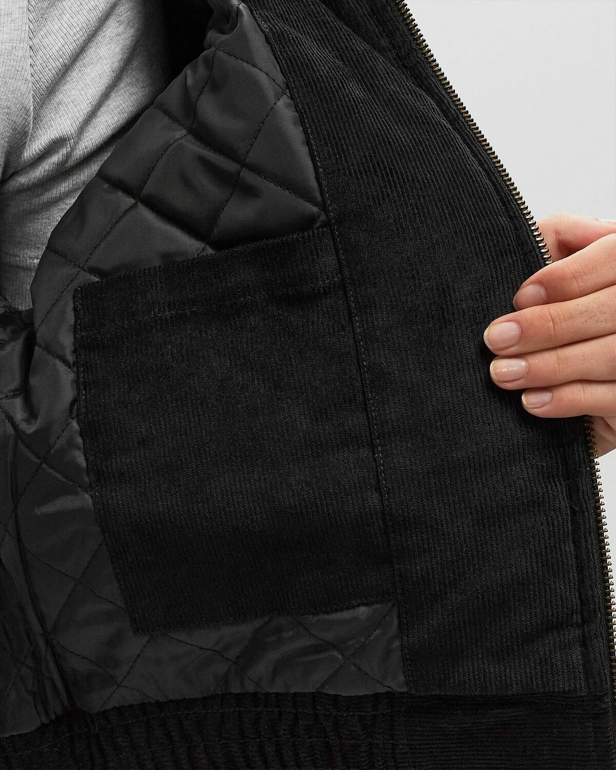 Dickies  Corduroy Hooded Jacket Black Hoodies/Zippers