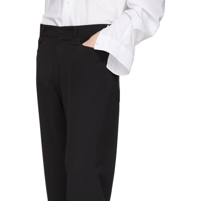 Balenciaga Black Twill Fluid Trousers Balenciaga
